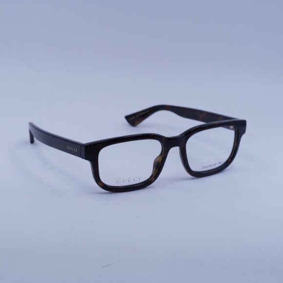 Gucci GG1584O 002 Eyeglasses Dark Havana 53mm Square Frame - Picture 4 of 10